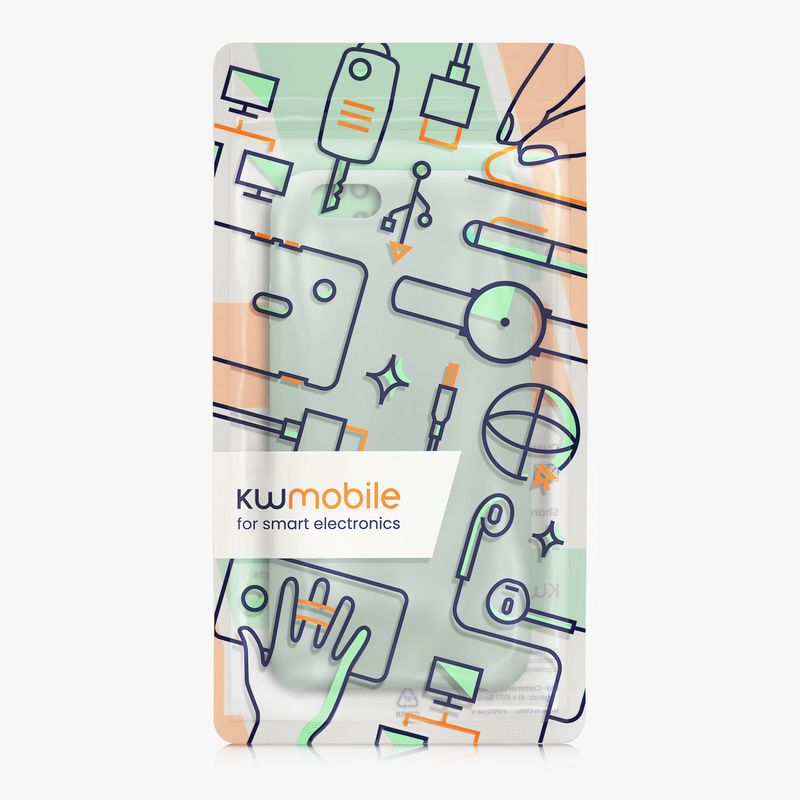 Laptop, Telefoane si Tablete - Telefoane mobile si accesorii - Accesorii Telefoane - Huse telefoane - Husa Kwmobile pentru iPhone 6/6S, incarcare wireless, silicon, verde - Infinity.ro