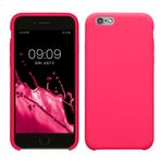 Laptop, Telefoane si Tablete - Telefoane mobile si accesorii - Accesorii Telefoane - Huse telefoane - Husa Kwmobile pentru iPhone 6/6S, incarcare wireless, silicon, roz - Infinity.ro