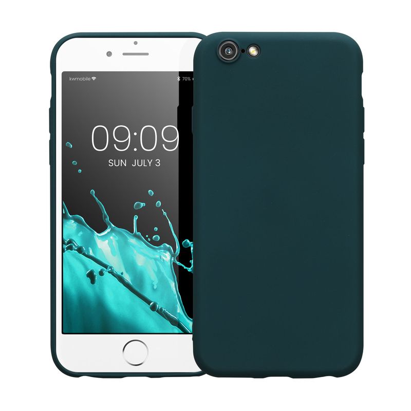 Laptop, Telefoane si Tablete - Telefoane mobile si accesorii - Accesorii Telefoane - Huse telefoane - Husa Kwmobile pentru iPhone 6/6S, protectie la socuri, silicon, albastru - Infinity.ro