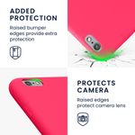 Laptop, Telefoane si Tablete - Telefoane mobile si accesorii - Accesorii Telefoane - Huse telefoane - Husa Kwmobile pentru iPhone 6/6S, incarcare wireless, silicon, roz - Infinity.ro