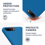 Laptop, Telefoane si Tablete - Telefoane mobile si accesorii - Accesorii Telefoane - Huse telefoane - Husa Kwmobile pentru iPhone 7 Plus/8 Plus, incarcare wireless, anti-alunecare, silicon, albastru - Infinity.ro