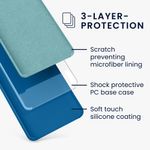 Laptop, Telefoane si Tablete - Telefoane mobile si accesorii - Accesorii Telefoane - Huse telefoane - Husa Kwmobile pentru iPhone 7 Plus/8 Plus, incarcare wireless, anti-alunecare, silicon, albastru - Infinity.ro