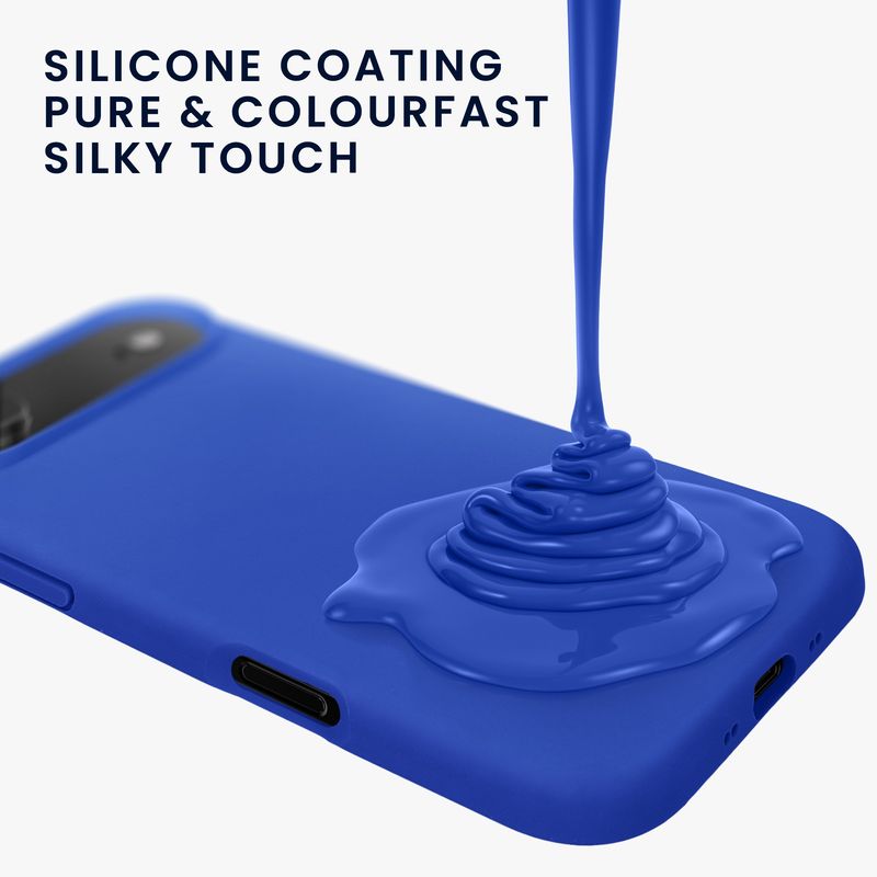 Laptop, Telefoane si Tablete - Telefoane mobile si accesorii - Accesorii Telefoane - Huse telefoane - Husa Kwmobile pentru iPhone Air, anti-alunecare, anti-amprenta, silicon, albastru - Infinity.ro