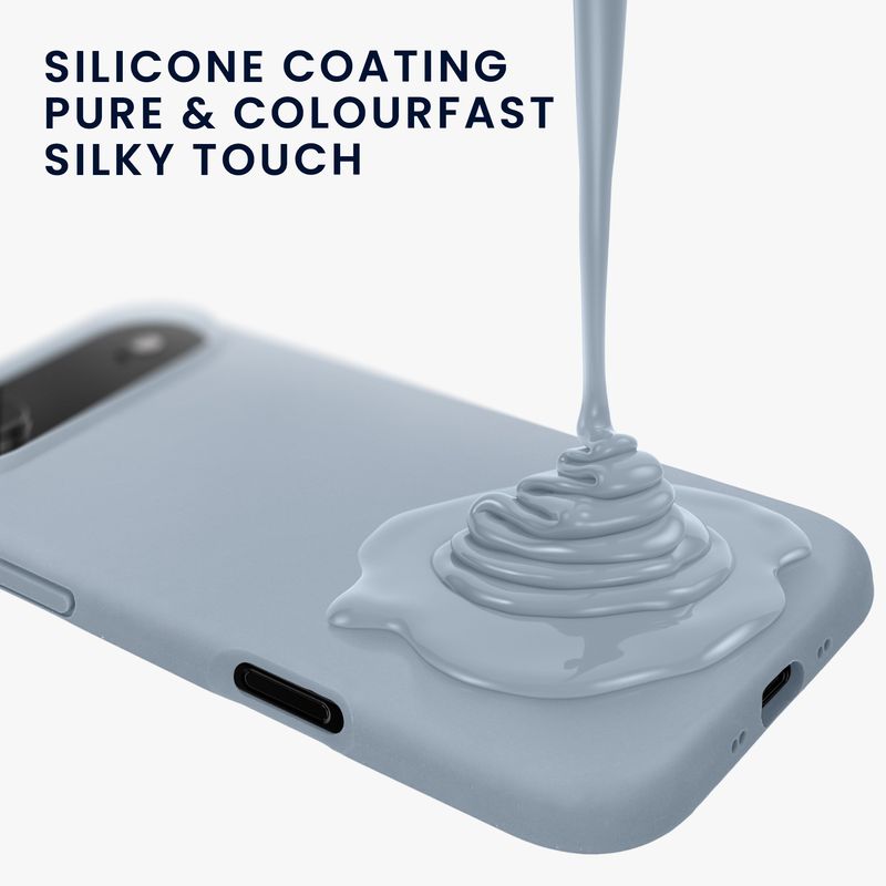 Laptop, Telefoane si Tablete - Telefoane mobile si accesorii - Accesorii Telefoane - Huse telefoane - Husa Kwmobile pentru iPhone Air, anti-alunecare, silicon, albastru deschis - Infinity.ro