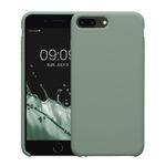 Laptop, Telefoane si Tablete - Telefoane mobile si accesorii - Accesorii Telefoane - Huse telefoane - Husa Kwmobile pentru iPhone 7 Plus/8 Plus, incarcare wireless, silicon, verde - Infinity.ro