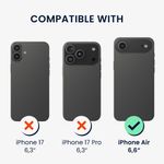 Laptop, Telefoane si Tablete - Telefoane mobile si accesorii - Accesorii Telefoane - Huse telefoane - Husa Kwmobile pentru iPhone Air, compatibilitate MagSafe, lemn, TPU, maro, negru - Infinity.ro