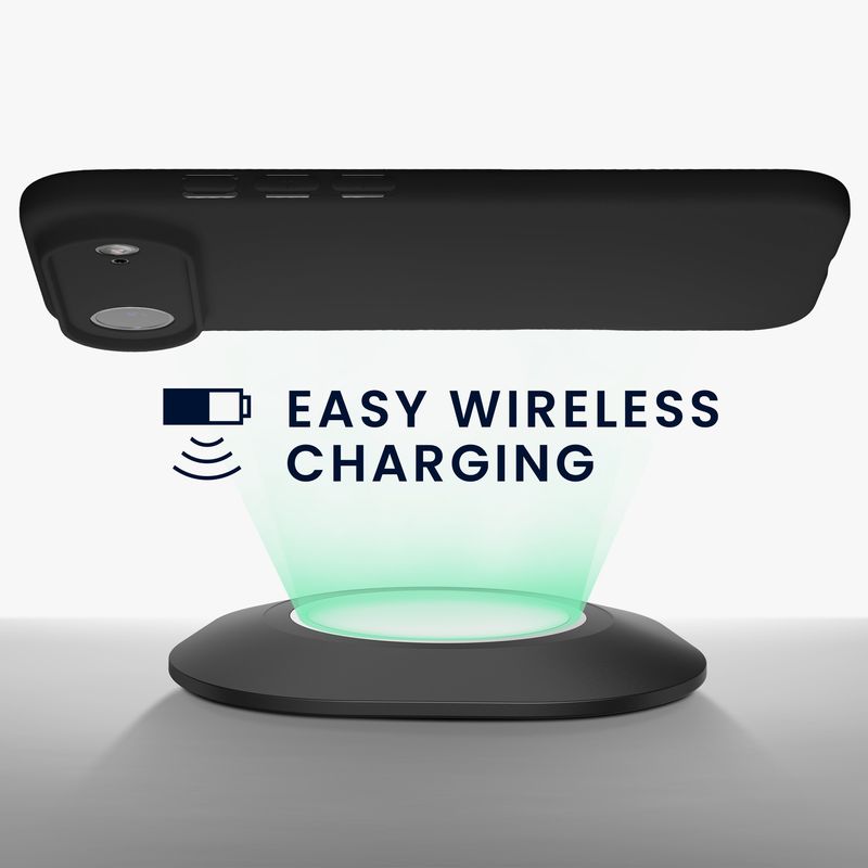Laptop, Telefoane si Tablete - Telefoane mobile si accesorii - Accesorii Telefoane - Huse telefoane - Husa Kwmobile pentru iPhone Air, incarcare wireless, silicon, negru - Infinity.ro