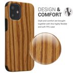 Laptop, Telefoane si Tablete - Telefoane mobile si accesorii - Accesorii Telefoane - Huse telefoane - Husa Kwmobile pentru iPhone SE (2022)/SE (2020)/8/7, anti-alunecare, protectie la socuri, lemn, TPU, maro - Infinity.ro