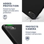 Laptop, Telefoane si Tablete - Telefoane mobile si accesorii - Accesorii Telefoane - Huse telefoane - Husa Kwmobile pentru iPhone SE (2022)/SE (2020)/8/7, incarcare wireless, anti-alunecare, silicon, negru - Infinity.ro