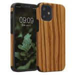 Laptop, Telefoane si Tablete - Telefoane mobile si accesorii - Accesorii Telefoane - Huse telefoane - Husa Kwmobile pentru iPhone SE (2022)/SE (2020)/8/7, anti-alunecare, protectie la socuri, lemn, TPU, maro - Infinity.ro