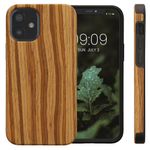 Laptop, Telefoane si Tablete - Telefoane mobile si accesorii - Accesorii Telefoane - Huse telefoane - Husa Kwmobile pentru iPhone SE (2022)/SE (2020)/8/7, anti-alunecare, protectie la socuri, lemn, TPU, maro - Infinity.ro