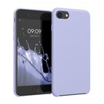Laptop, Telefoane si Tablete - Telefoane mobile si accesorii - Accesorii Telefoane - Huse telefoane - Husa Kwmobile pentru iPhone SE (2022)/SE (2020)/8/7, incarcare wireless, anti-alunecare, silicon, mov - Infinity.ro