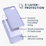 Laptop, Telefoane si Tablete - Telefoane mobile si accesorii - Accesorii Telefoane - Huse telefoane - Husa Kwmobile pentru iPhone SE (2022)/SE (2020)/8/7, incarcare wireless, anti-alunecare, silicon, mov - Infinity.ro