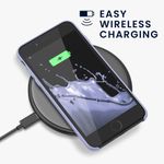 Laptop, Telefoane si Tablete - Telefoane mobile si accesorii - Accesorii Telefoane - Huse telefoane - Husa Kwmobile pentru iPhone SE (2022)/SE (2020)/8/7, incarcare wireless, anti-alunecare, silicon, mov - Infinity.ro