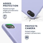 Laptop, Telefoane si Tablete - Telefoane mobile si accesorii - Accesorii Telefoane - Huse telefoane - Husa Kwmobile pentru iPhone SE (2022)/SE (2020)/8/7, incarcare wireless, anti-alunecare, silicon, mov - Infinity.ro