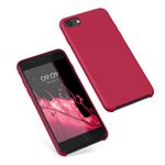 Laptop, Telefoane si Tablete - Telefoane mobile si accesorii - Accesorii Telefoane - Huse telefoane - Husa Kwmobile pentru iPhone SE (2022)/SE (2020)/8/7, incarcare wireless, silicon, rosu - Infinity.ro