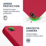Laptop, Telefoane si Tablete - Telefoane mobile si accesorii - Accesorii Telefoane - Huse telefoane - Husa Kwmobile pentru iPhone SE (generatia 1 (2016))/5/5S, incarcare wireless, anti-alunecare, silicon, roz - Infinity.ro