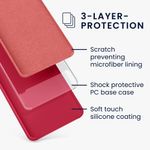 Laptop, Telefoane si Tablete - Telefoane mobile si accesorii - Accesorii Telefoane - Huse telefoane - Husa Kwmobile pentru iPhone SE (generatia 1 (2016))/5/5S, incarcare wireless, anti-alunecare, silicon, roz - Infinity.ro