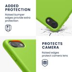 Laptop, Telefoane si Tablete - Telefoane mobile si accesorii - Accesorii Telefoane - Huse telefoane - Husa Kwmobile pentru iPhone SE (2022)/SE (2020)/8/7, incarcare wireless, anti-alunecare, silicon, verde - Infinity.ro