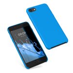 Laptop, Telefoane si Tablete - Telefoane mobile si accesorii - Accesorii Telefoane - Huse telefoane - Husa Kwmobile pentru iPhone SE (2022)/SE (2020)/8/7, incarcare wireless, silicon, albastru - Infinity.ro