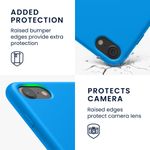 Laptop, Telefoane si Tablete - Telefoane mobile si accesorii - Accesorii Telefoane - Huse telefoane - Husa Kwmobile pentru iPhone SE (2022)/SE (2020)/8/7, incarcare wireless, silicon, albastru - Infinity.ro