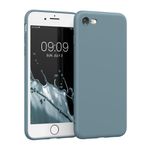 Laptop, Telefoane si Tablete - Telefoane mobile si accesorii - Accesorii Telefoane - Huse telefoane - Husa Kwmobile pentru iPhone SE3/SE2/SE (2022)/SE (2020), anti-alunecare, silicon, albastru - Infinity.ro