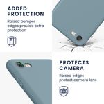 Laptop, Telefoane si Tablete - Telefoane mobile si accesorii - Accesorii Telefoane - Huse telefoane - Husa Kwmobile pentru iPhone SE3/SE2/SE (2022)/SE (2020), anti-alunecare, silicon, albastru - Infinity.ro