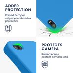 Laptop, Telefoane si Tablete - Telefoane mobile si accesorii - Accesorii Telefoane - Huse telefoane - Husa Kwmobile pentru iPhone SE (generatia 1 (2016))/5/5S, incarcare wireless, silicon, albastru - Infinity.ro