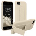 Laptop, Telefoane si Tablete - Telefoane mobile si accesorii - Accesorii Telefoane - Huse telefoane - Husa Kwmobile pentru iPhone SE3/SE2/SE (2022)/SE (2020), functie stand, silicon, bej - Infinity.ro