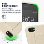 Laptop, Telefoane si Tablete - Telefoane mobile si accesorii - Accesorii Telefoane - Huse telefoane - Husa Kwmobile pentru iPhone SE3/SE2/SE (2022)/SE (2020), functie stand, silicon, bej - Infinity.ro