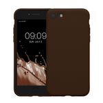 Laptop, Telefoane si Tablete - Telefoane mobile si accesorii - Accesorii Telefoane - Huse telefoane - Husa Kwmobile pentru iPhone SE3/SE2/SE (2022)/SE (2020), anti-alunecare, silicon, maro - Infinity.ro