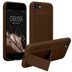 Laptop, Telefoane si Tablete - Telefoane mobile si accesorii - Accesorii Telefoane - Huse telefoane - Husa Kwmobile pentru iPhone SE3/SE2/SE (2022)/SE (2020), functie stand, silicon, maro - Infinity.ro