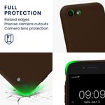 Laptop, Telefoane si Tablete - Telefoane mobile si accesorii - Accesorii Telefoane - Huse telefoane - Husa Kwmobile pentru iPhone SE3/SE2/SE (2022)/SE (2020), anti-alunecare, silicon, maro - Infinity.ro