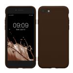 Laptop, Telefoane si Tablete - Telefoane mobile si accesorii - Accesorii Telefoane - Huse telefoane - Husa Kwmobile pentru iPhone SE3/SE2/SE (2022)/SE (2020), anti-alunecare, silicon, maro - Infinity.ro