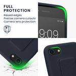 Laptop, Telefoane si Tablete - Telefoane mobile si accesorii - Accesorii Telefoane - Huse telefoane - Husa Kwmobile pentru iPhone SE3/SE2/SE (2022)/SE (2020), functie stand, silicon, mov - Infinity.ro