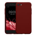 Laptop, Telefoane si Tablete - Telefoane mobile si accesorii - Accesorii Telefoane - Huse telefoane - Husa Kwmobile pentru iPhone SE3/SE2/SE (2022)/SE (2020), anti-alunecare, silicon, rosu - Infinity.ro