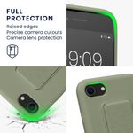 Laptop, Telefoane si Tablete - Telefoane mobile si accesorii - Accesorii Telefoane - Huse telefoane - Husa Kwmobile pentru iPhone SE3/SE2/SE (2022)/SE (2020), functie stand, silicon, verde - Infinity.ro
