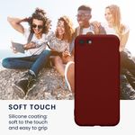 Laptop, Telefoane si Tablete - Telefoane mobile si accesorii - Accesorii Telefoane - Huse telefoane - Husa Kwmobile pentru iPhone SE3/SE2/SE (2022)/SE (2020), anti-alunecare, silicon, rosu - Infinity.ro