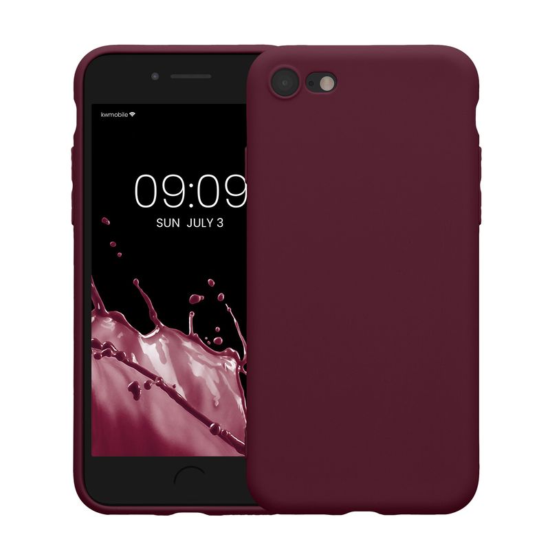 Laptop, Telefoane si Tablete - Telefoane mobile si accesorii - Accesorii Telefoane - Huse telefoane - Husa Kwmobile pentru iPhone SE3/SE2/SE (2022)/SE (2020), anti-alunecare, silicon, mov - Infinity.ro