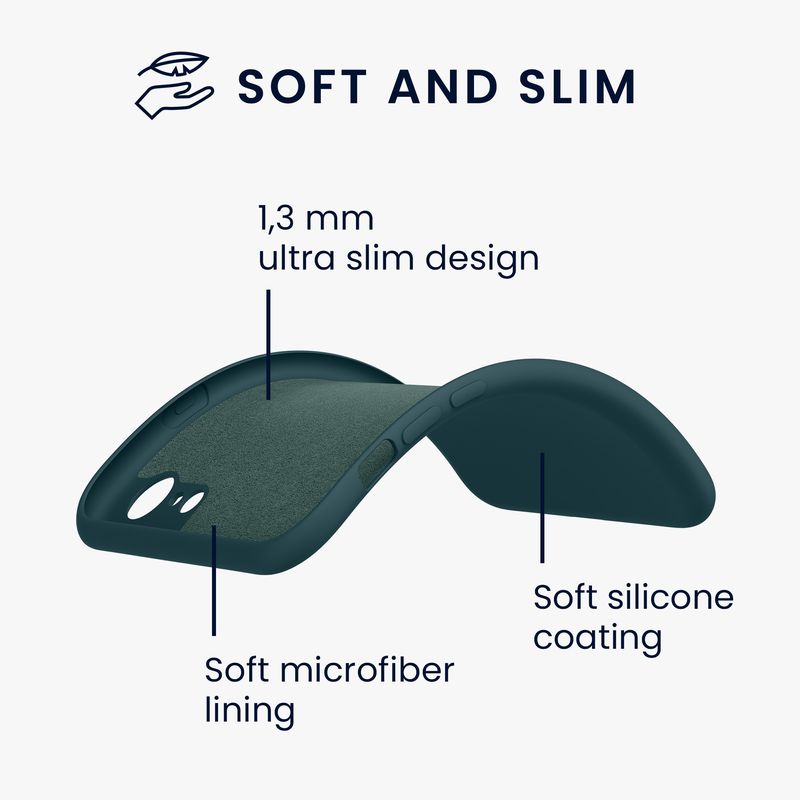 Laptop, Telefoane si Tablete - Telefoane mobile si accesorii - Accesorii Telefoane - Huse telefoane - Husa Kwmobile pentru iPhone SE3/SE2/SE (2022)/SE (2020), protectie la socuri, silicon, turcoaz - Infinity.ro