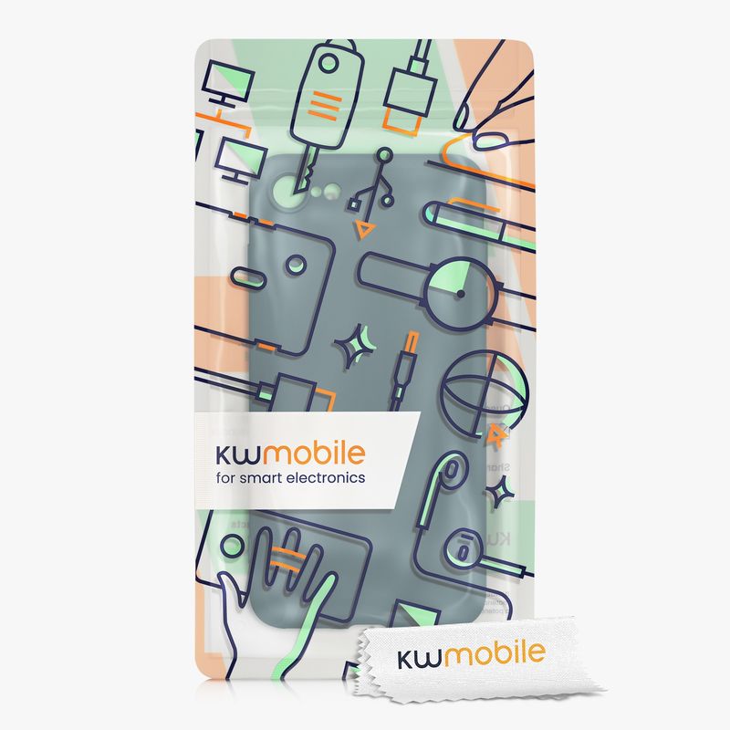 Laptop, Telefoane si Tablete - Telefoane mobile si accesorii - Accesorii Telefoane - Huse telefoane - Husa Kwmobile pentru iPhone SE3/SE2/SE (2022)/SE (2020), protectie la socuri, silicon, turcoaz - Infinity.ro