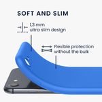 Laptop, Telefoane si Tablete - Telefoane mobile si accesorii - Accesorii Telefoane - Huse telefoane - Husa Kwmobile pentru iPhone SE3/SE2/SE (2022)/SE (2020), incarcare wireless, silicon, albastru - Infinity.ro