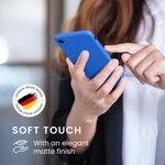 Laptop, Telefoane si Tablete - Telefoane mobile si accesorii - Accesorii Telefoane - Huse telefoane - Husa Kwmobile pentru iPhone SE3/SE2/SE (2022)/SE (2020), incarcare wireless, silicon, albastru - Infinity.ro