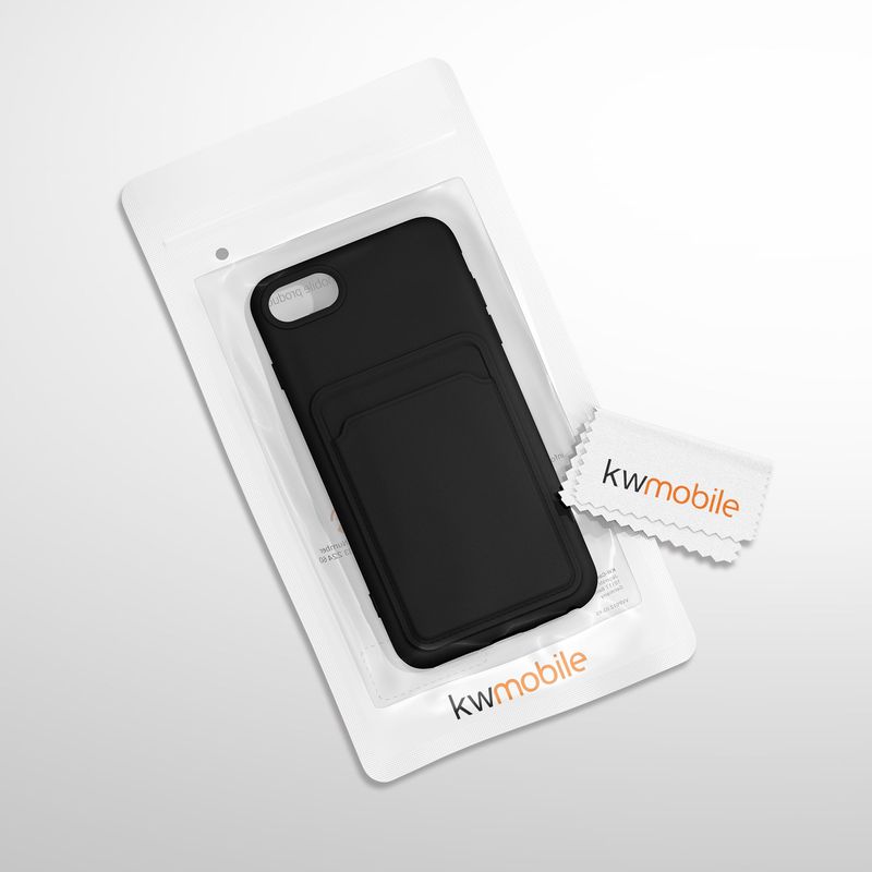 Laptop, Telefoane si Tablete - Telefoane mobile si accesorii - Accesorii Telefoane - Huse telefoane - Husa Kwmobile pentru iPhone SE3/SE2/SE (2022)/SE (2020), incarcare wireless, silicon, negru - Infinity.ro
