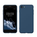 Laptop, Telefoane si Tablete - Telefoane mobile si accesorii - Accesorii Telefoane - Huse telefoane - Husa Kwmobile pentru iPhone SE3/SE2/SE (2022)/SE (2020), protectie la socuri, silicon, bleumarin - Infinity.ro
