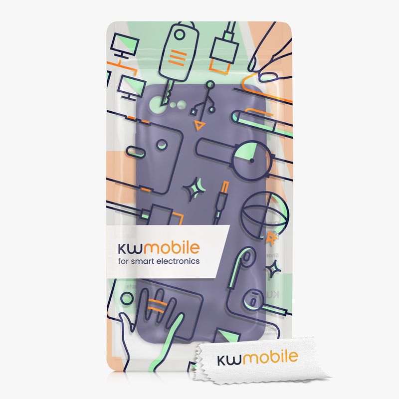 Laptop, Telefoane si Tablete - Telefoane mobile si accesorii - Accesorii Telefoane - Huse telefoane - Husa Kwmobile pentru iPhone SE3/SE2/SE (2022)/SE (2020), protectie la socuri, silicon, albastru catifelat - Infinity.ro