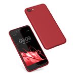 Laptop, Telefoane si Tablete - Telefoane mobile si accesorii - Accesorii Telefoane - Huse telefoane - Husa Kwmobile pentru iPhone SE3/SE2/SE (2022)/SE (2020), protectie la socuri, silicon, rosu - Infinity.ro
