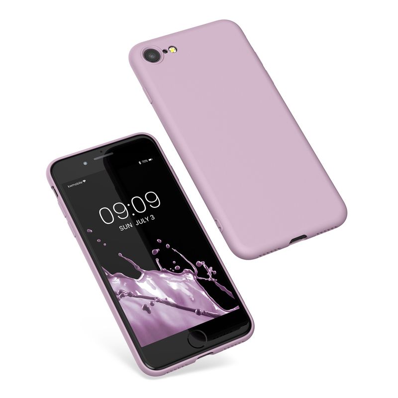 Laptop, Telefoane si Tablete - Telefoane mobile si accesorii - Accesorii Telefoane - Huse telefoane - Husa Kwmobile pentru iPhone SE3/SE2/SE (2022)/SE (2020), protectie la socuri, silicon, mov - Infinity.ro