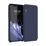Laptop, Telefoane si Tablete - Telefoane mobile si accesorii - Accesorii Telefoane - Huse telefoane - Husa Kwmobile pentru iPhone XR, incarcare wireless, silicon, albastru inchis - Infinity.ro
