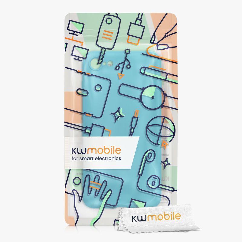 Laptop, Telefoane si Tablete - Telefoane mobile si accesorii - Accesorii Telefoane - Huse telefoane - Husa Kwmobile pentru iPhone SE3/SE2/SE (2022)/SE (2020), protectie la socuri, silicon, albastru - Infinity.ro